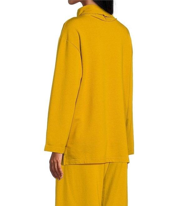 Bryn Walker Bamboo French Terry Relaxed Turtleneck Long Sleeve Couch Shirt Product Image