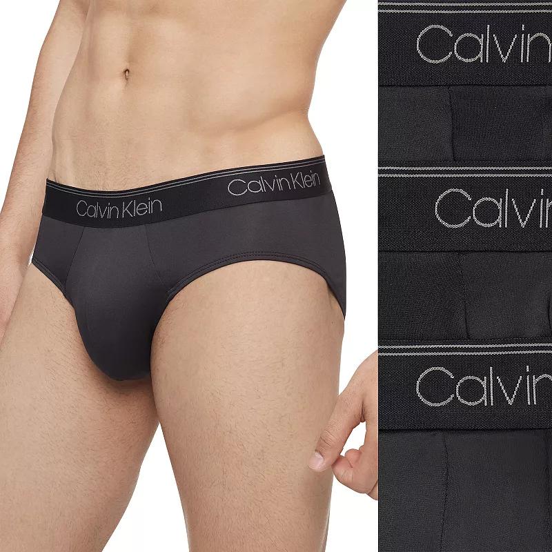 Men's Calvin Klein 3-Pack Microfiber Stretch Low-Rise Briefs,  Product Image