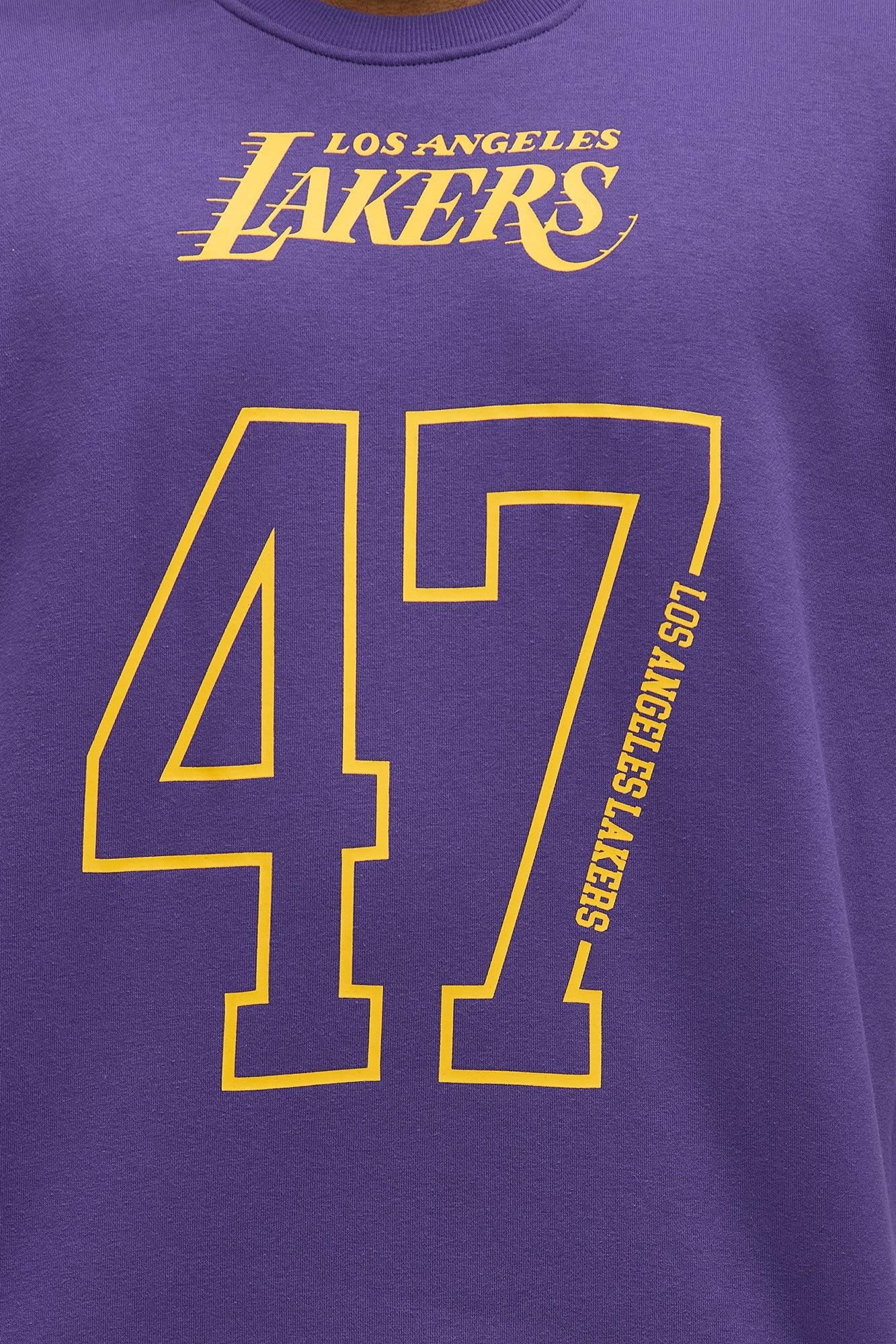 Lakers Oversized Tee - Purple Male Product Image