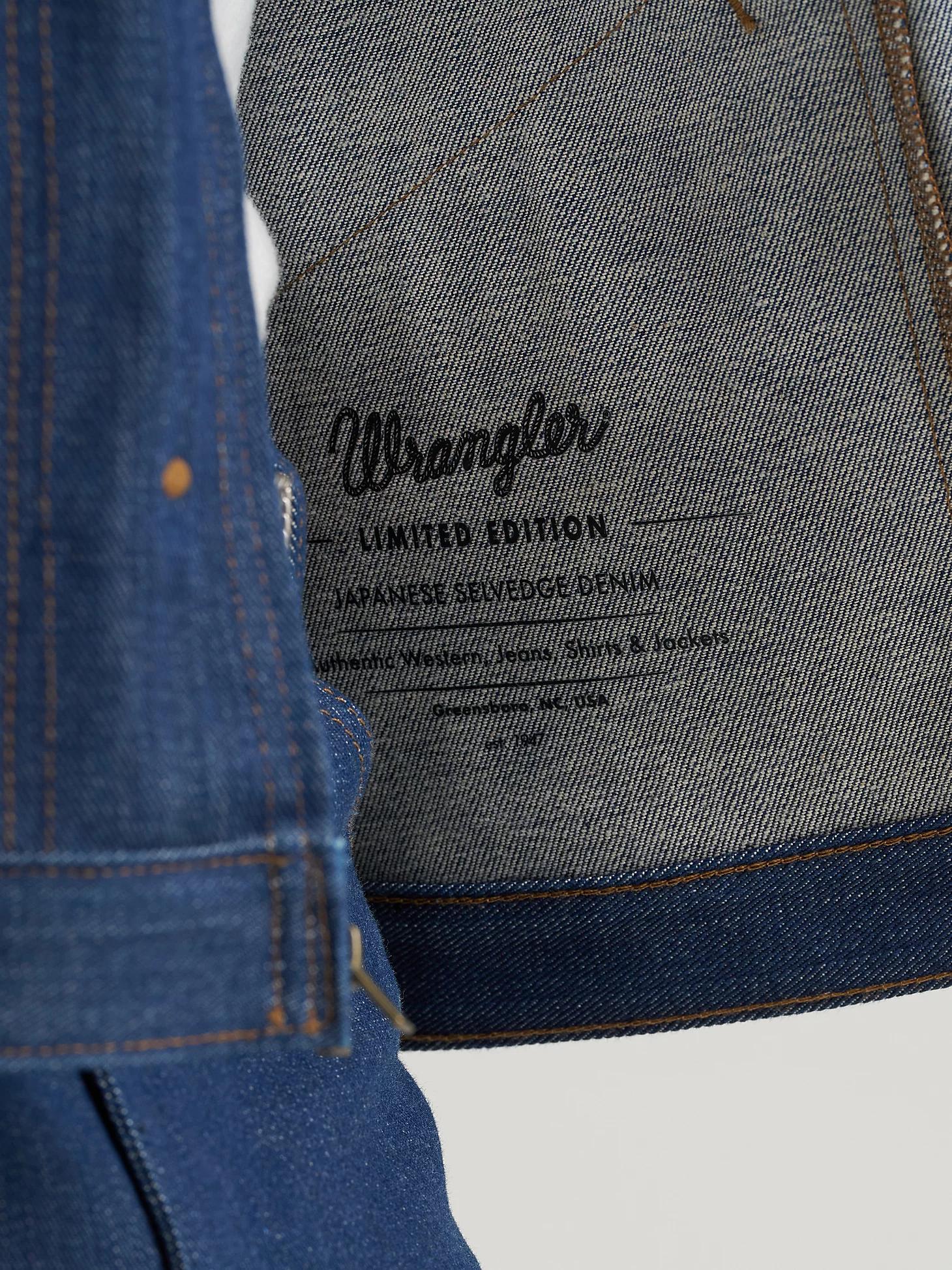 Men's Raw Japanese Selvedge Denim Jacket in Raw Indigo Product Image