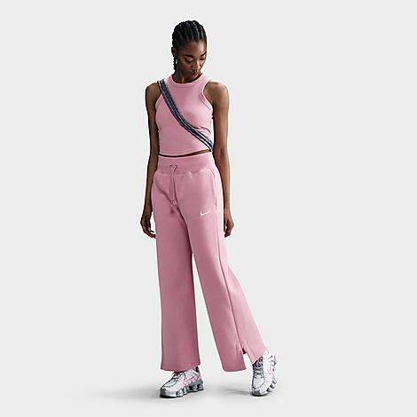 Womens Nike Sportswear Phoenix Fleece High-Waisted Wide-Leg Sweatpants | DQ5615-233 Product Image
