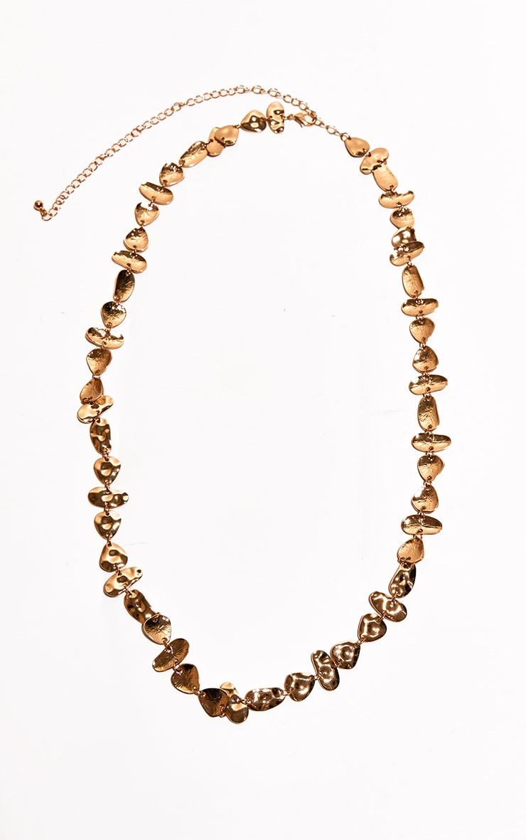 Gold Crinkle Abstract Belly Chain Product Image
