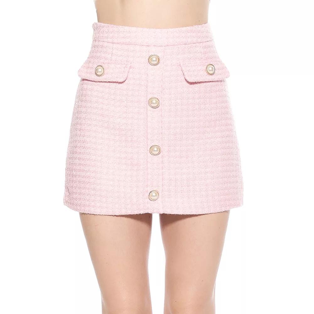 Women's ALEXIA ADMOR Wrenley Classic Tweed Mini Skirt,  Product Image