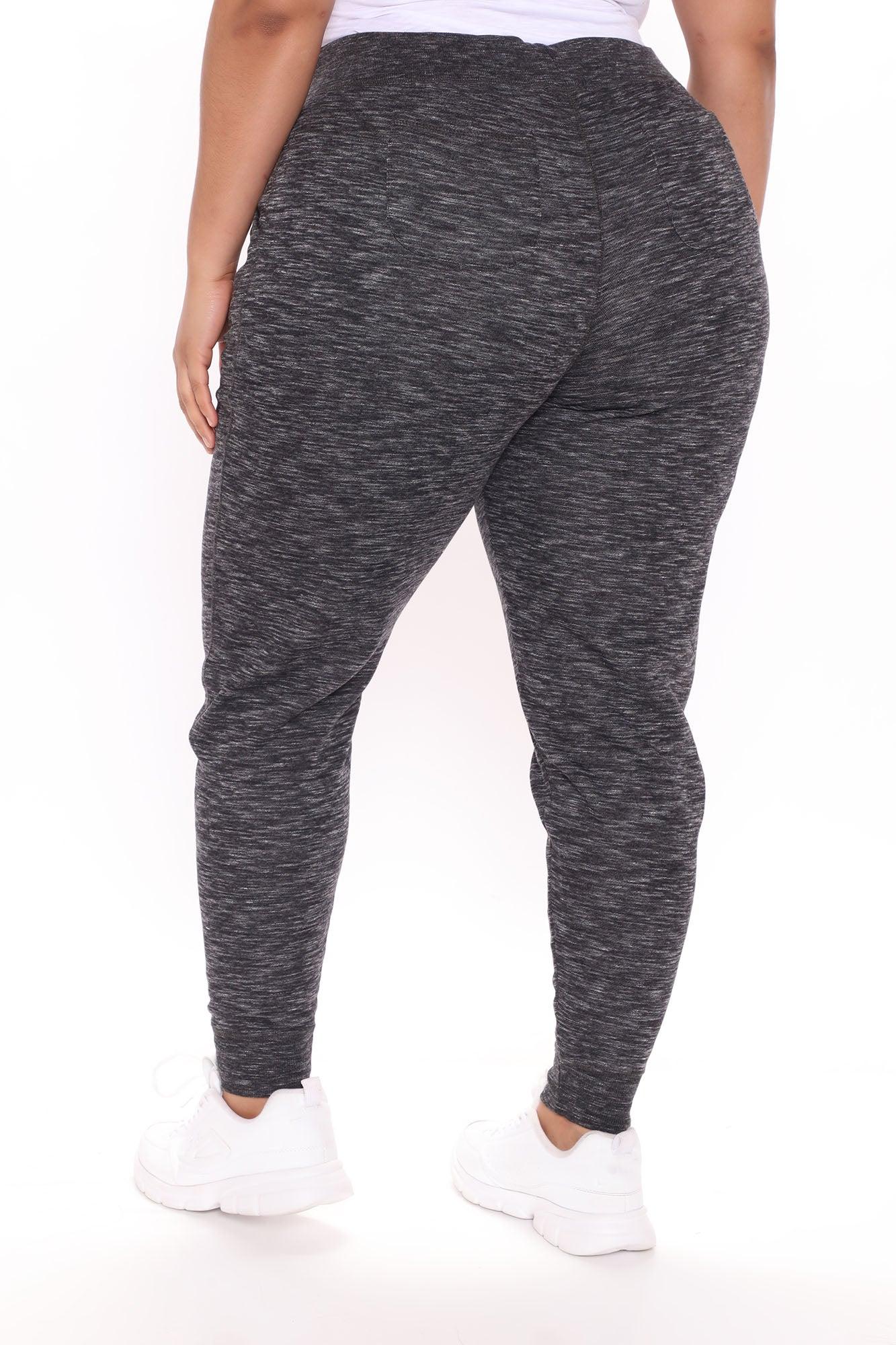 Relaxed Vibe Joggers - Marled Black Product Image