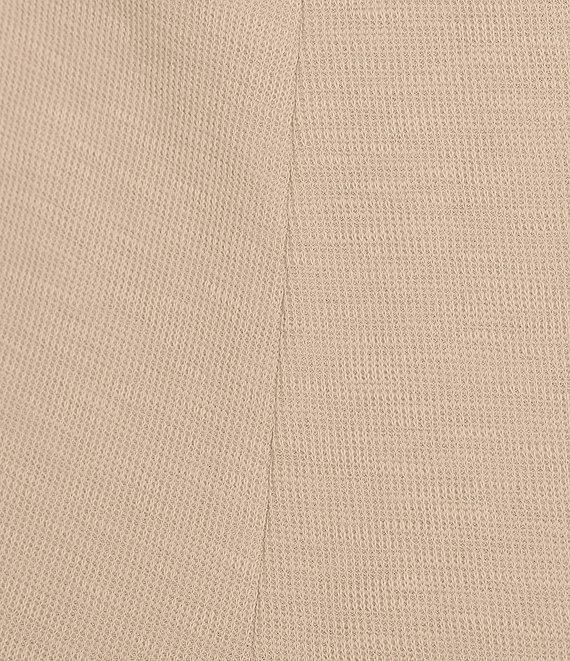 Eileen Fisher Organic Cotton Rib Knit Straight Ankle Pants Product Image