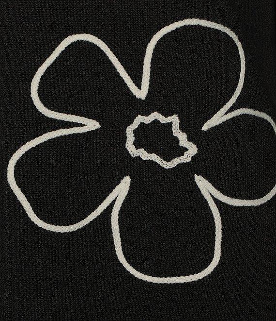 Investments Petite Size Novelty Sketch Floral Long Sleeve Button Front Cardigan Product Image