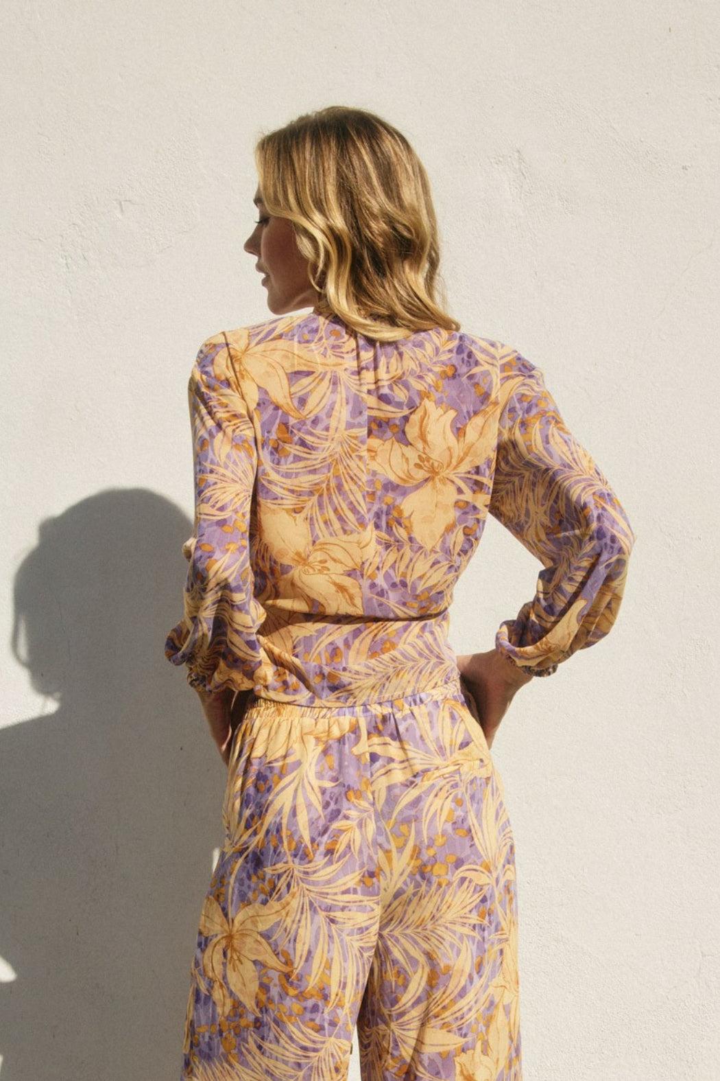 L/S V-Neck Blouse Top Product Image