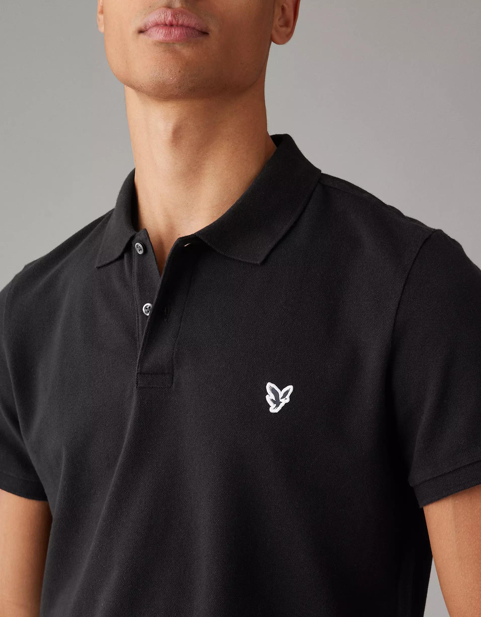 AE Lived-In Slim Fit Pique Polo Shirt Product Image