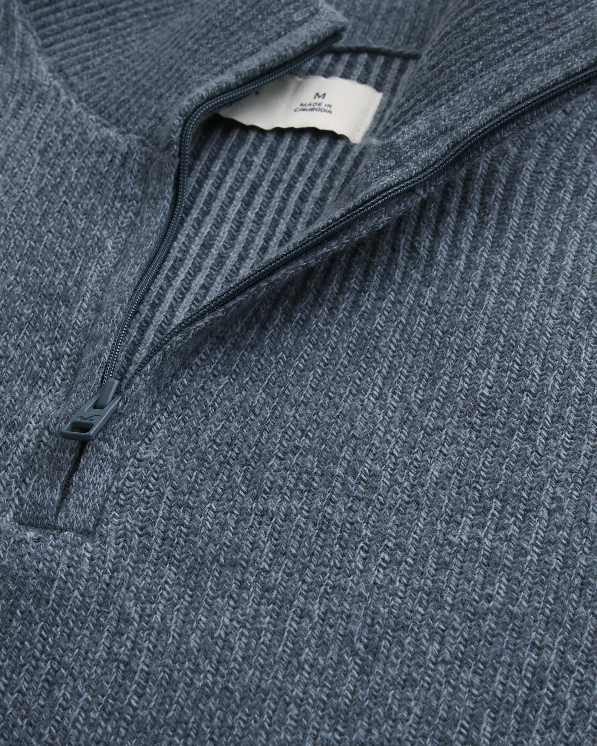 Boxy Quarter-Zip Sweater Product Image