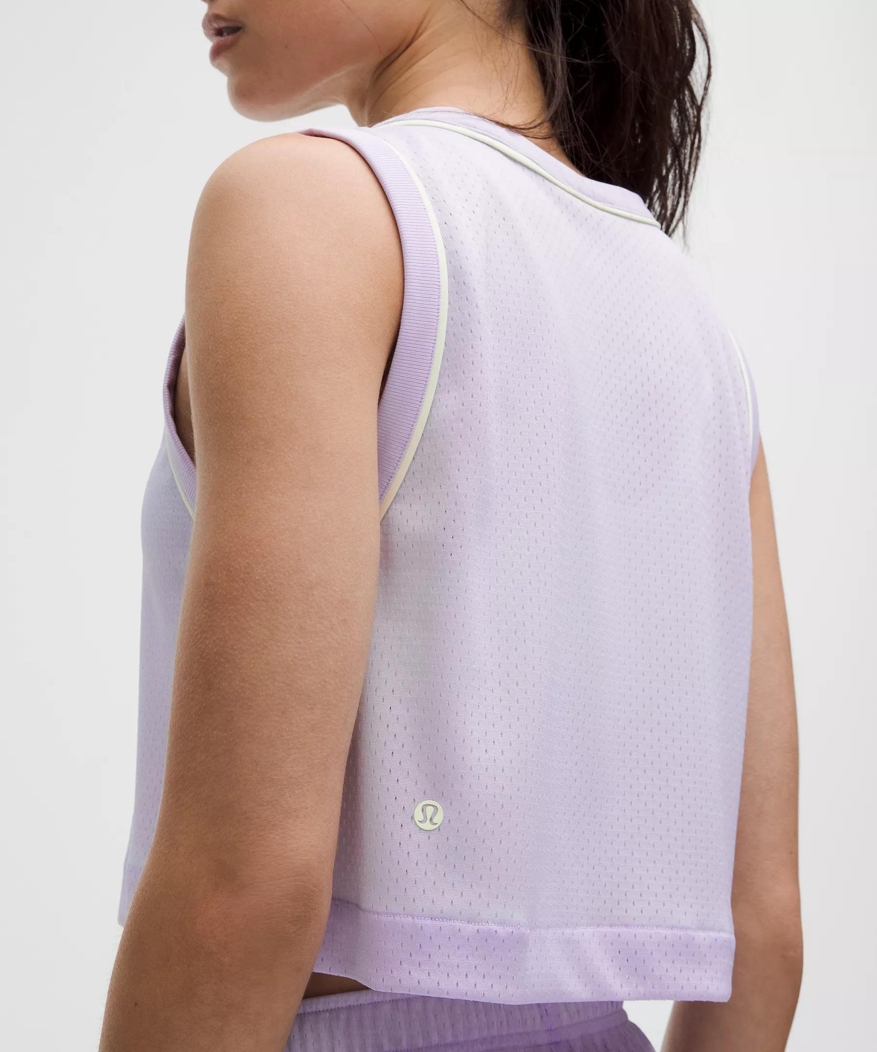 Double-Layered Mesh Reversible Tank Top Product Image