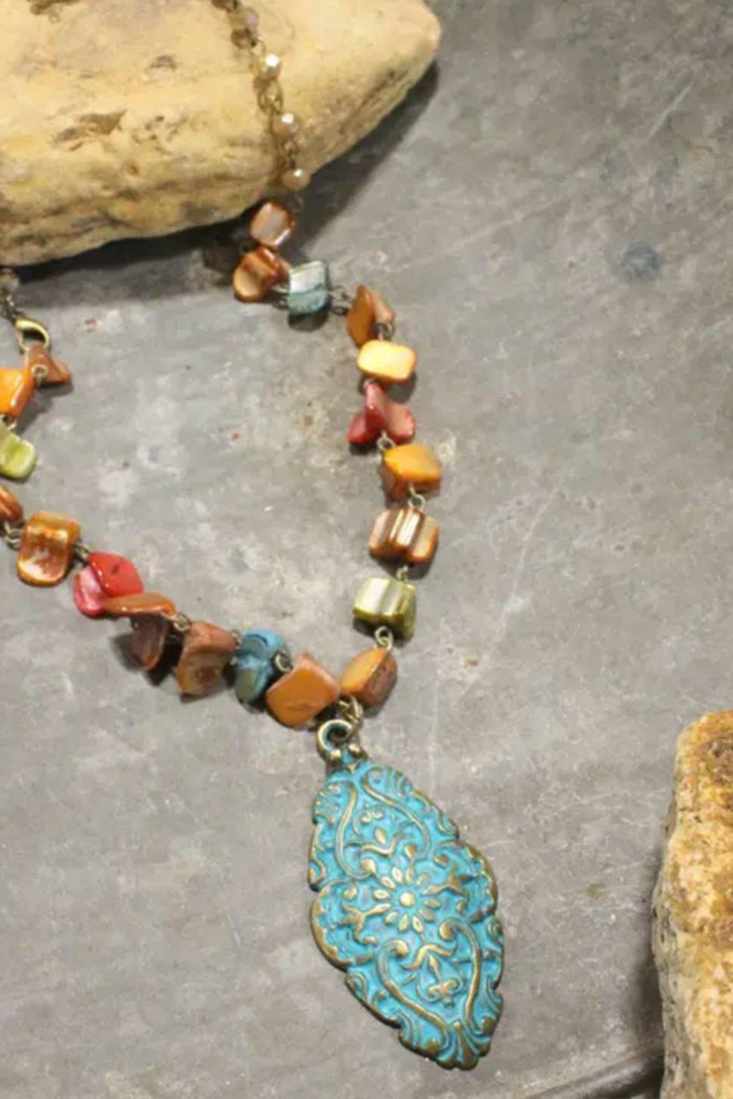 Patina Pendant Necklace Product Image