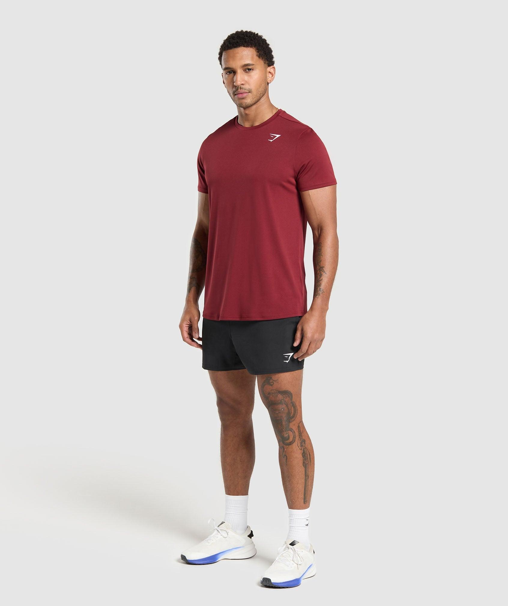 Gymshark Arrival Regular Fit T-Shirt - Sets Red Male Product Image