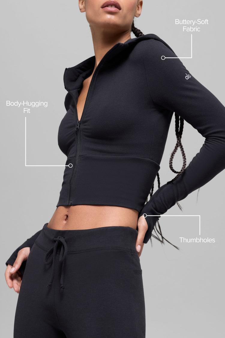 Sway Full Zip Hoodie - Black Female Product Image