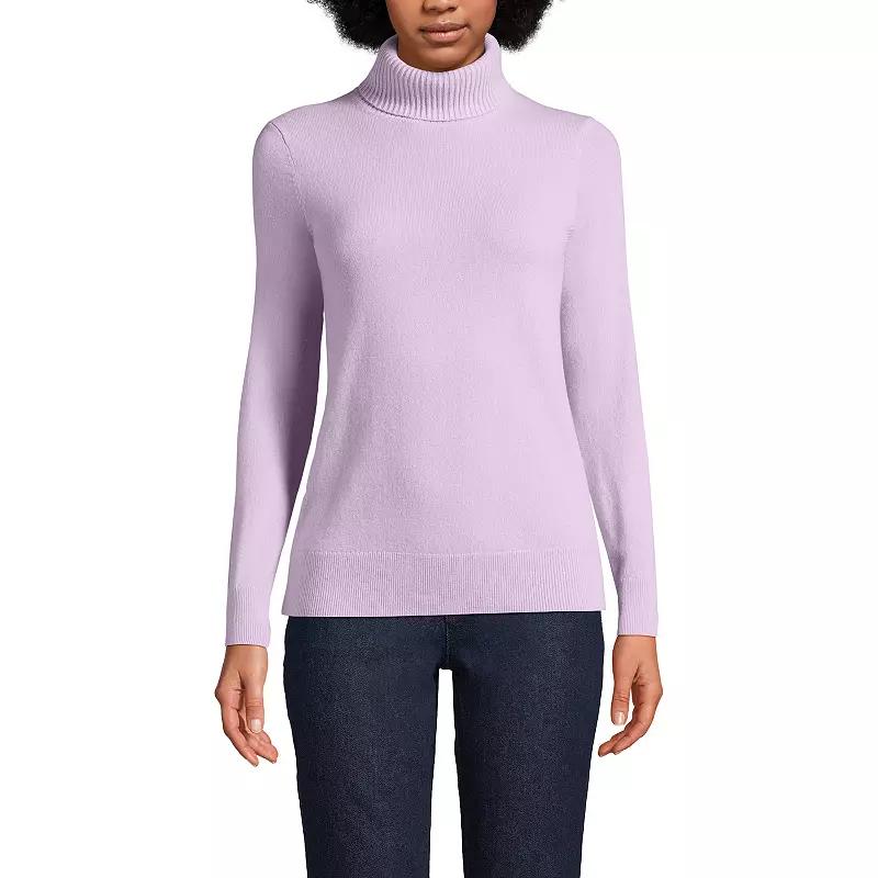 Women's Lands' End Turtleneck Cashmere Sweater,  Product Image