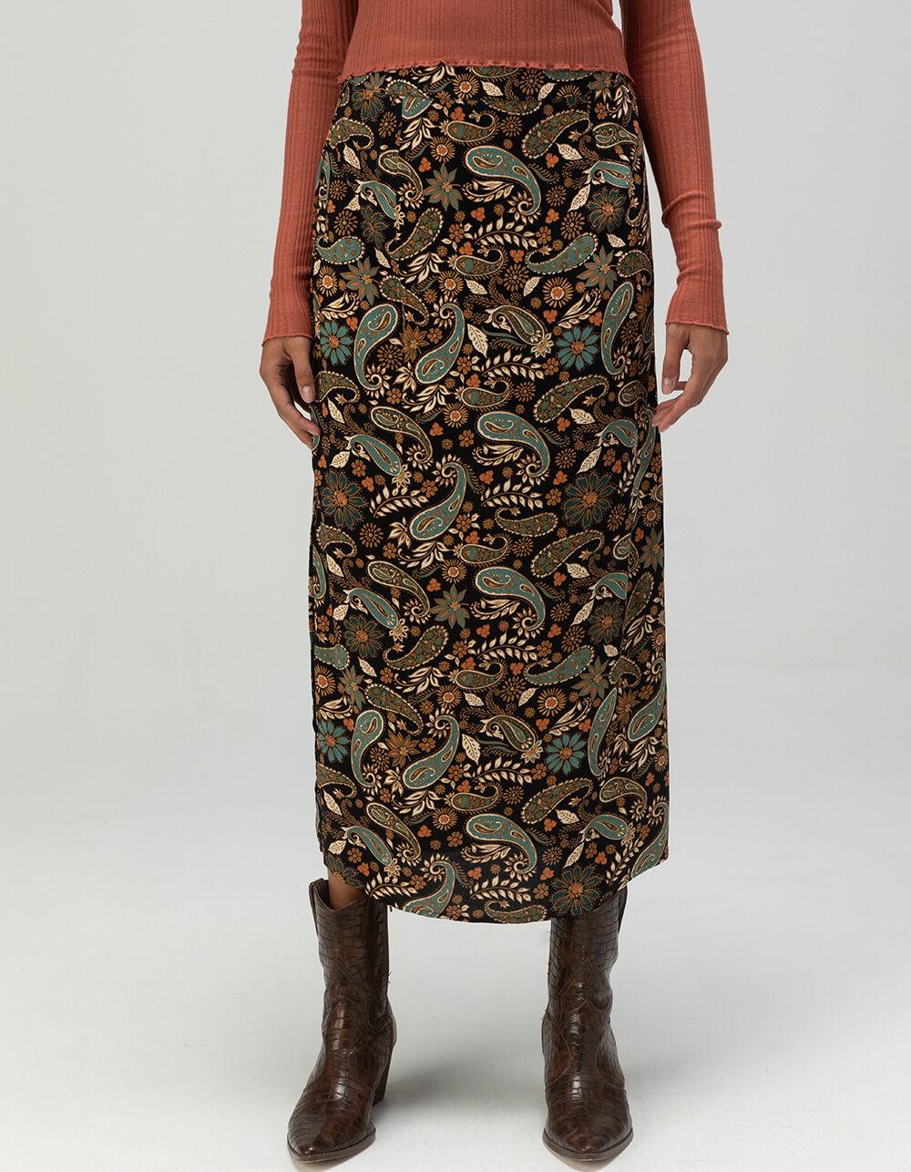 O'NEILL Sunni Rosa Womens Midi Skirt - BLACK COMBO Product Image