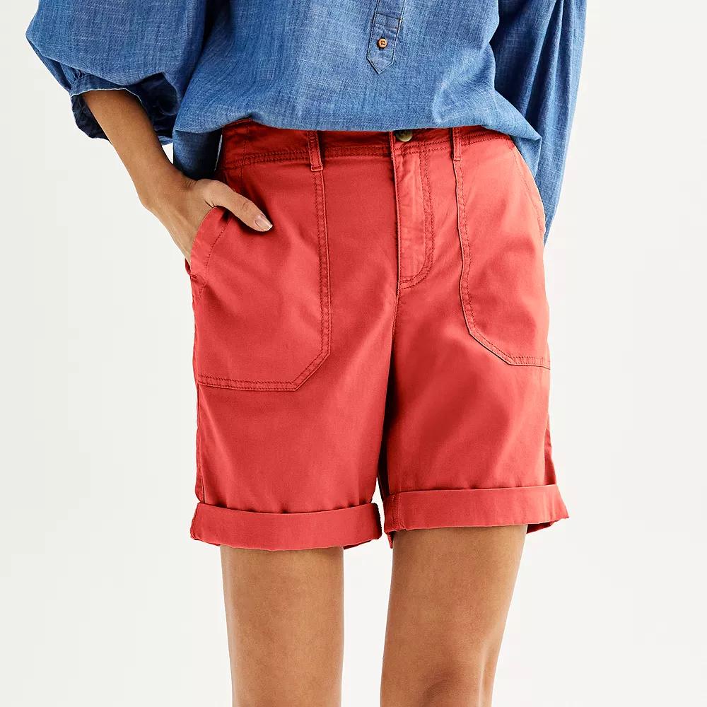 Women's Sonoma Goods For Life® Utility Bermuda Shorts, Size: Large, Blissful Product Image