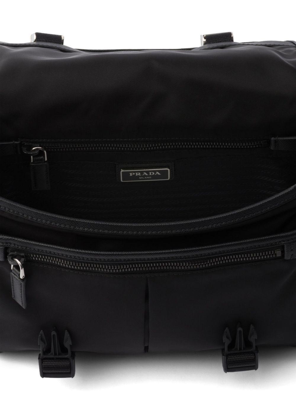 logo-appliqué Re-Nylon shoulder bag Product Image