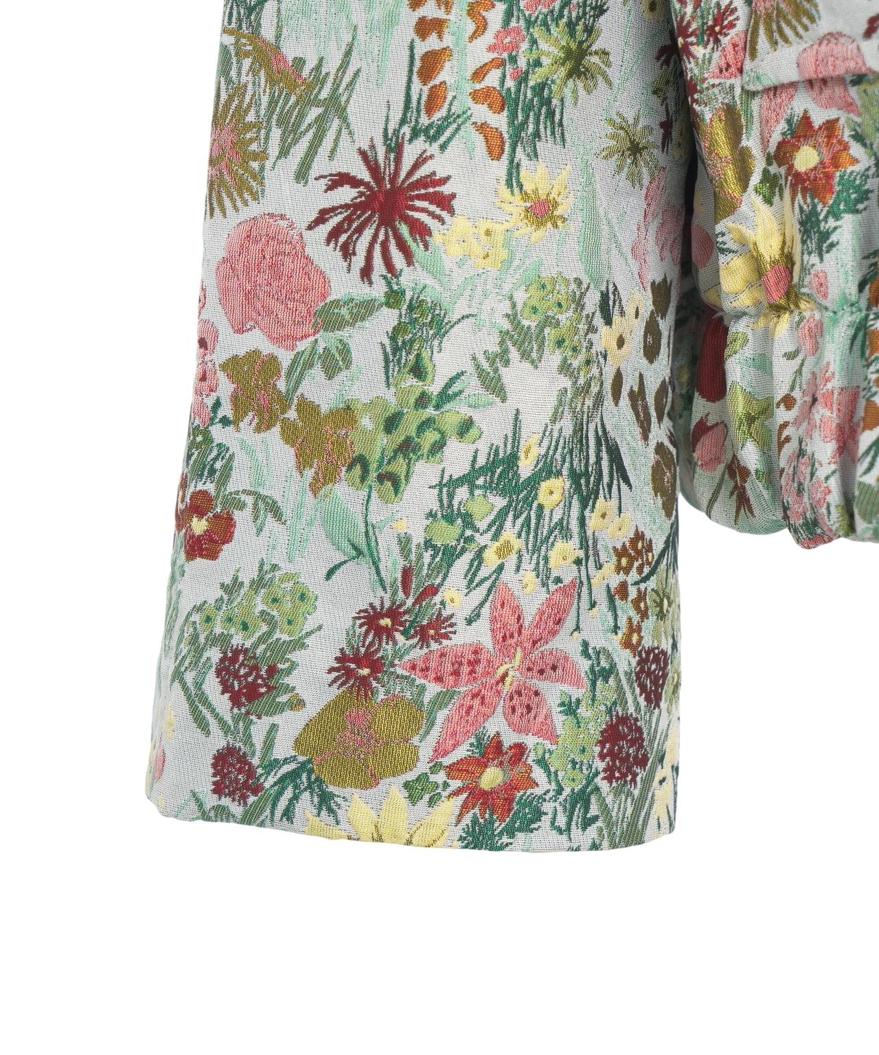 Jacquard jacket with floral pattern Product Image