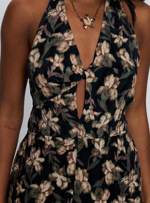 Ivorie Halter Mini Dress Multi Product Image