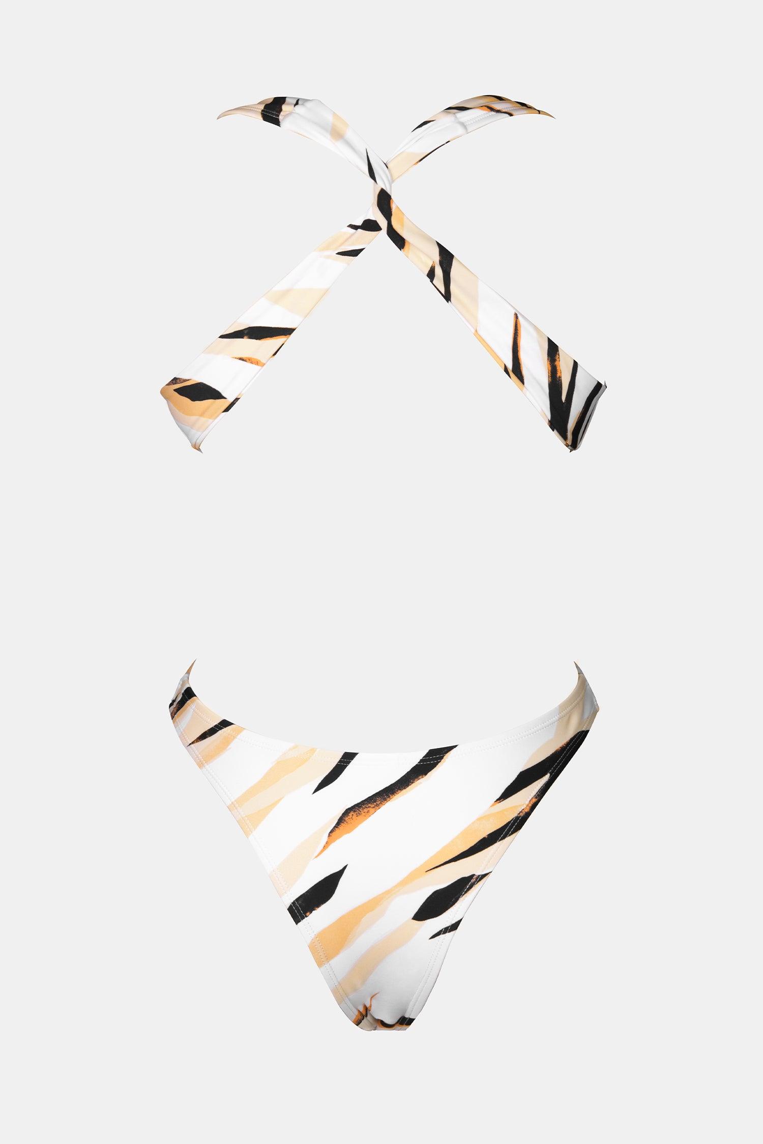 X STASSIE Wild Weekend Plunge Backless Monokini Swimsuit Product Image