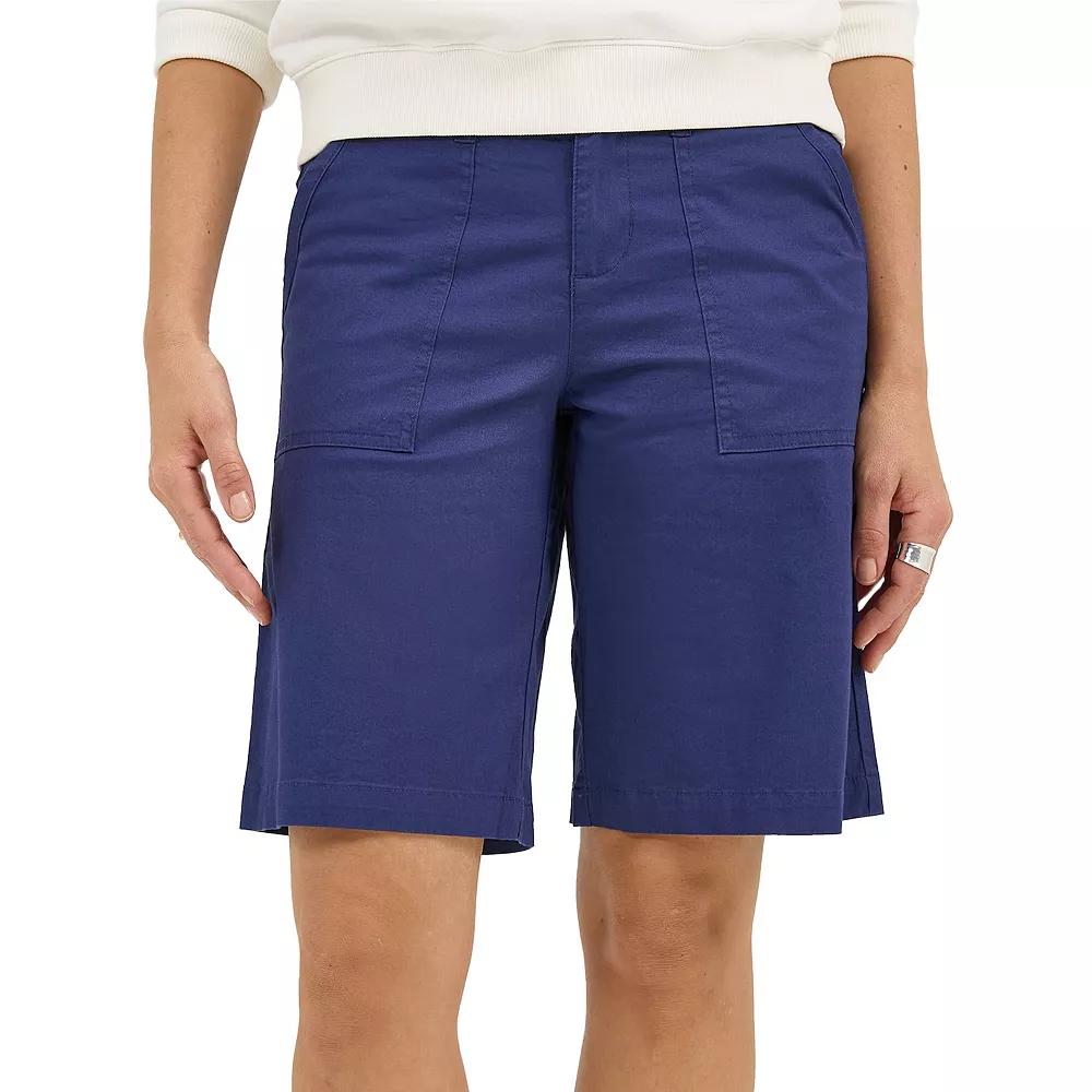 Women's Lee® Ultra Lux Comfort Flex to Go Utility Bermuda Shorts, Size: 8, Medieval Blue Product Image