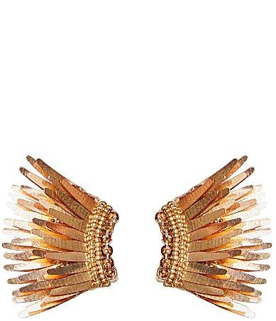 Womens Madeline Rose-Goldtone & Mixed-Media Mini Wing Earrings Product Image
