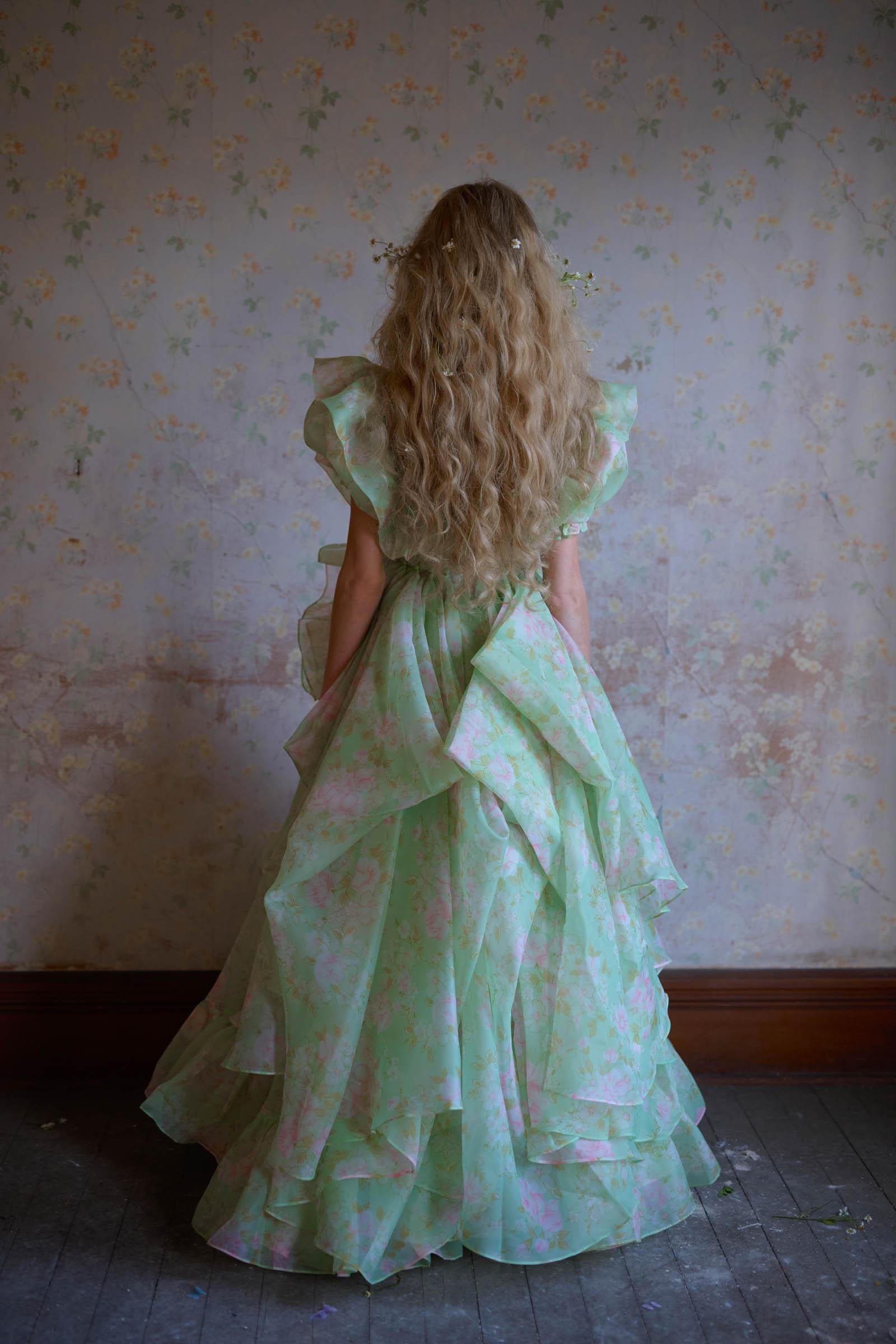 The Acid Trip In Bloom Bridal Gown Product Image