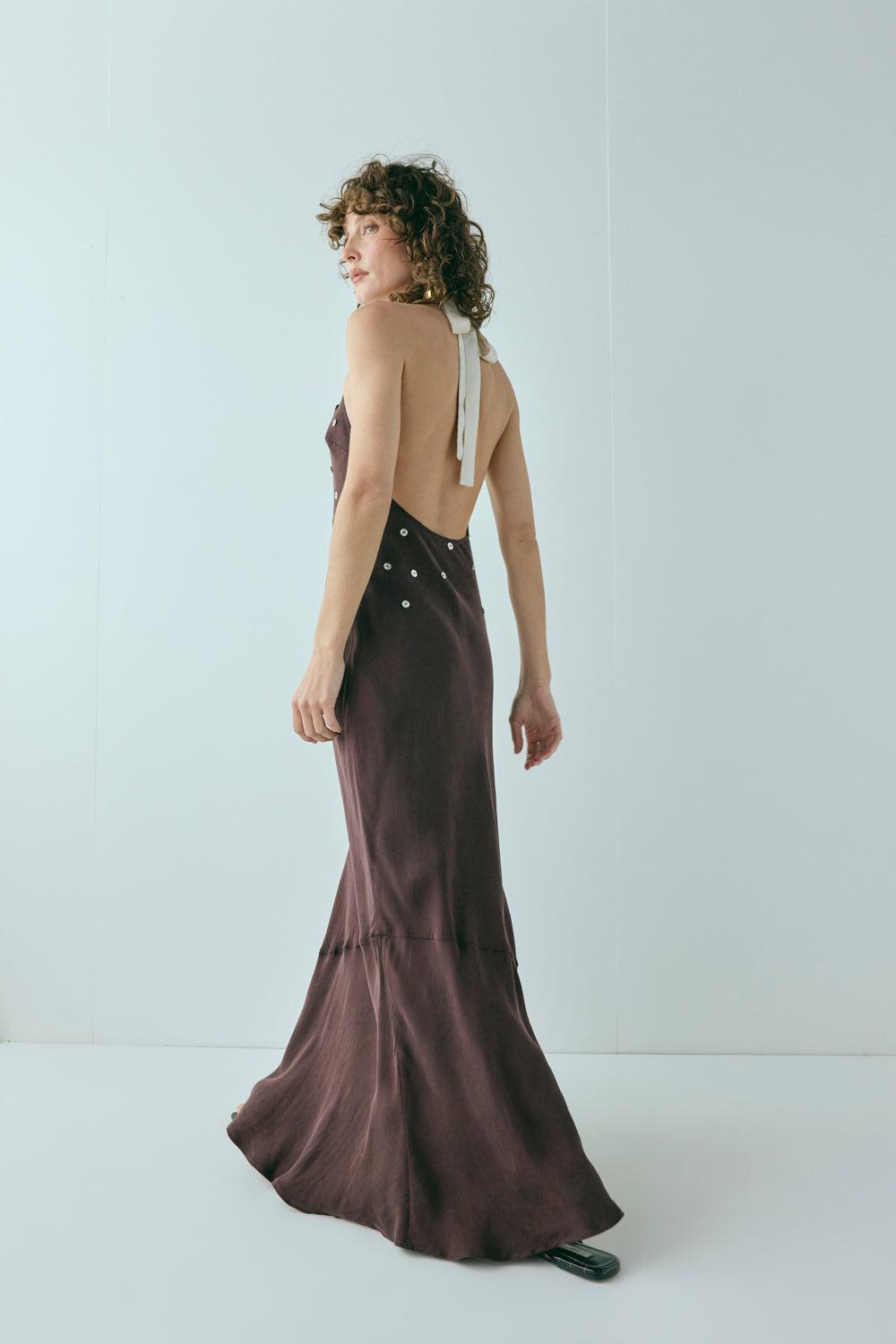 Daliah Maxi Dress Wine Product Image