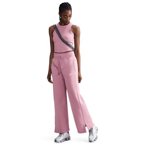 Womens Nike Sportswear Phoenix Fleece High-Waisted Wide-Leg Sweatpants | DQ5615-233 Product Image