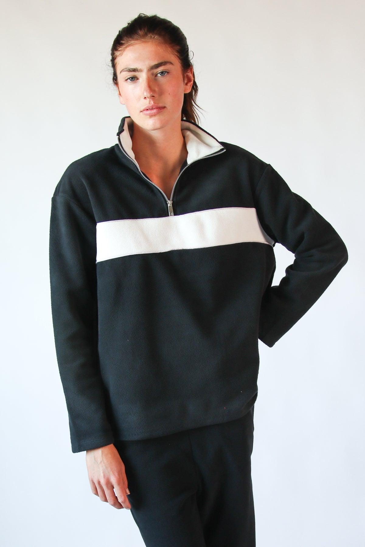 Polar Fleece Quarter Zip Sweatshirt Product Image