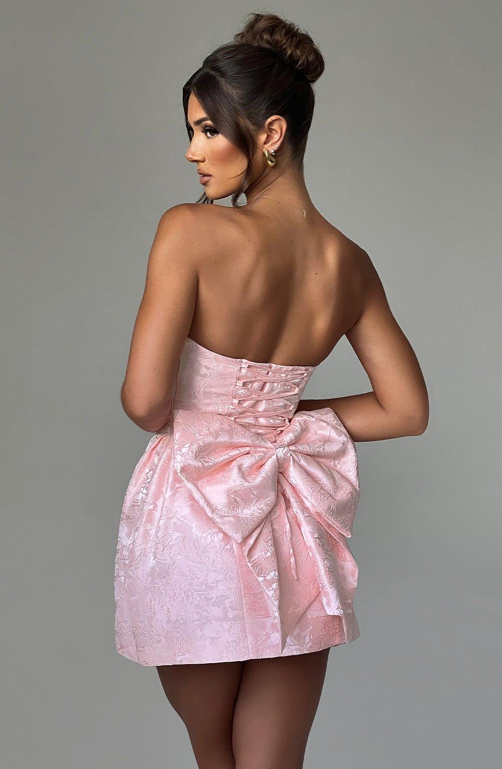 Elenora Mini Dress - Blush Product Image