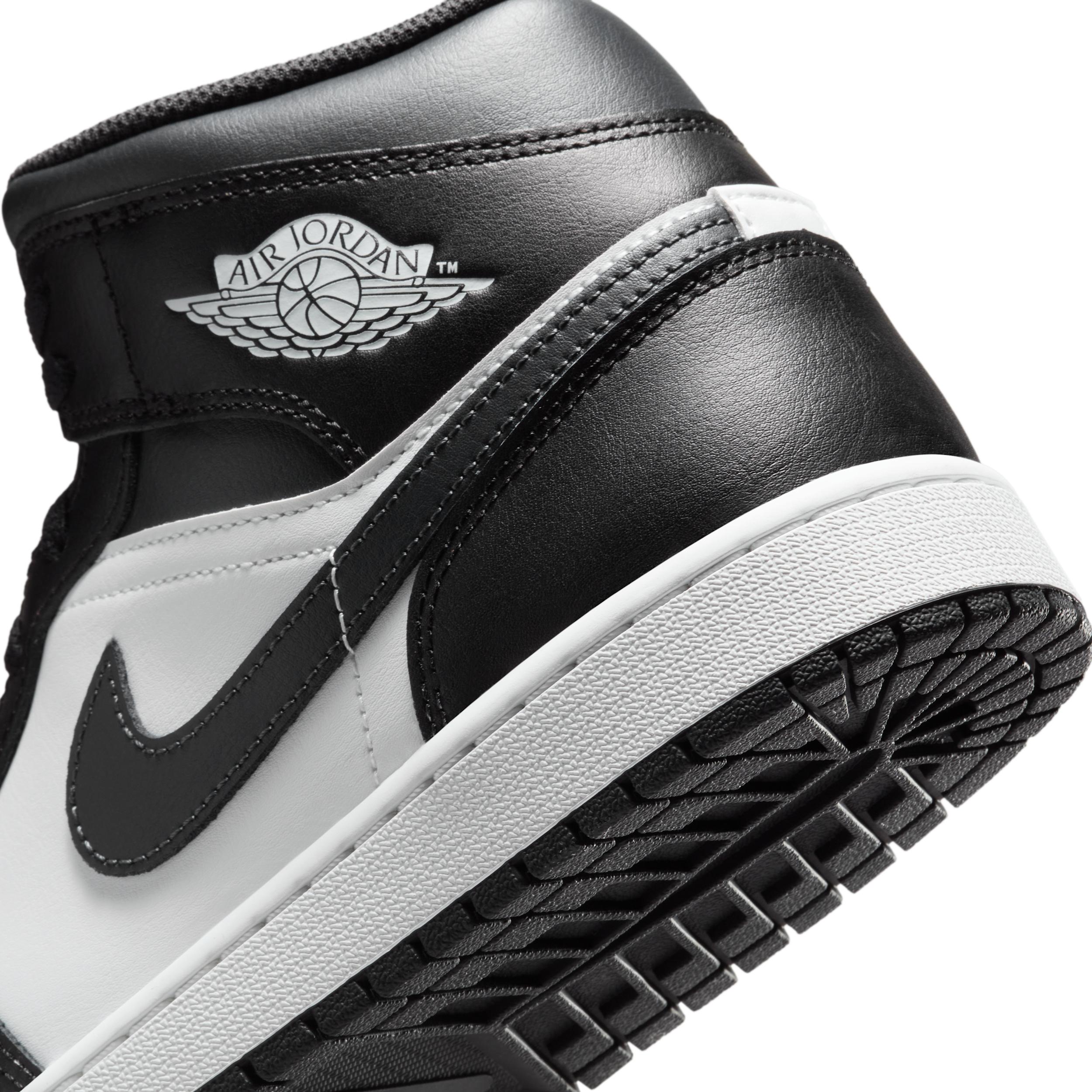 Jordan Mens Jordan AJ 1 Mid - Mens Basketball Shoes Light Smoke Grey/Black/White Product Image