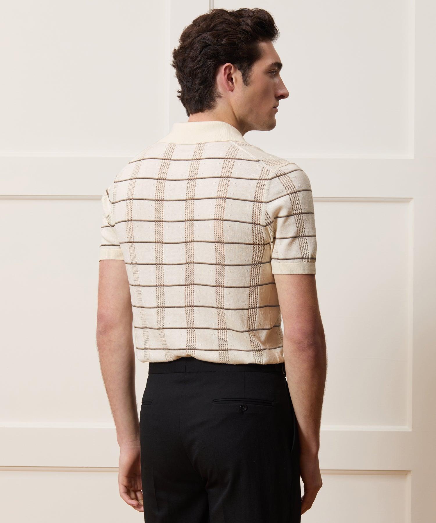 Silk-Cotton Sweater Polo Product Image