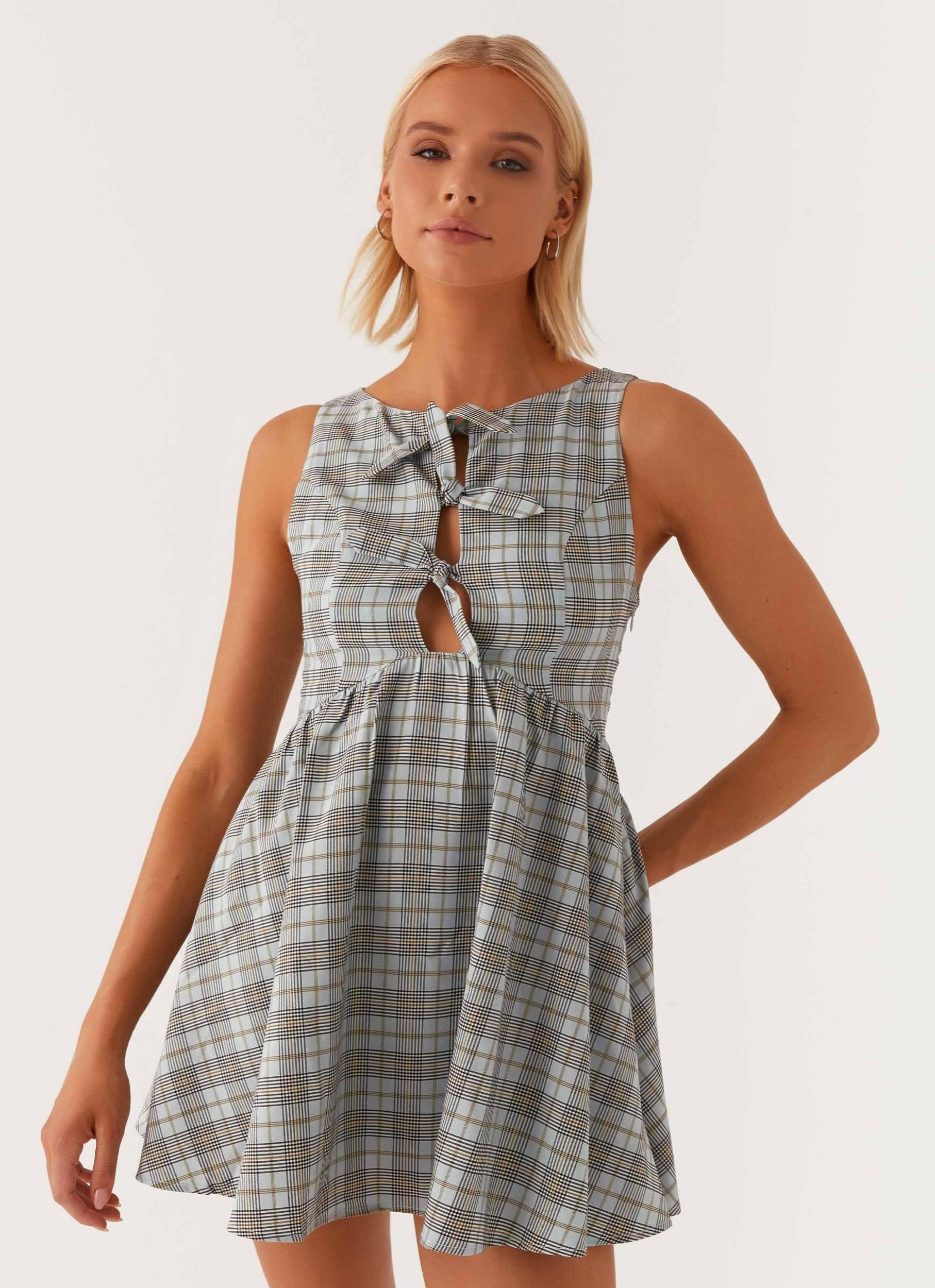 Steffie Mini Dress - Check Product Image