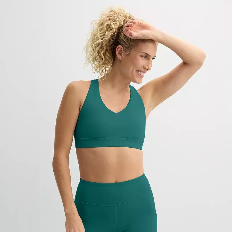 Tek Gear® Ultrastretch Medium-Impact V-Neck Sports Bra, Women's,  Product Image