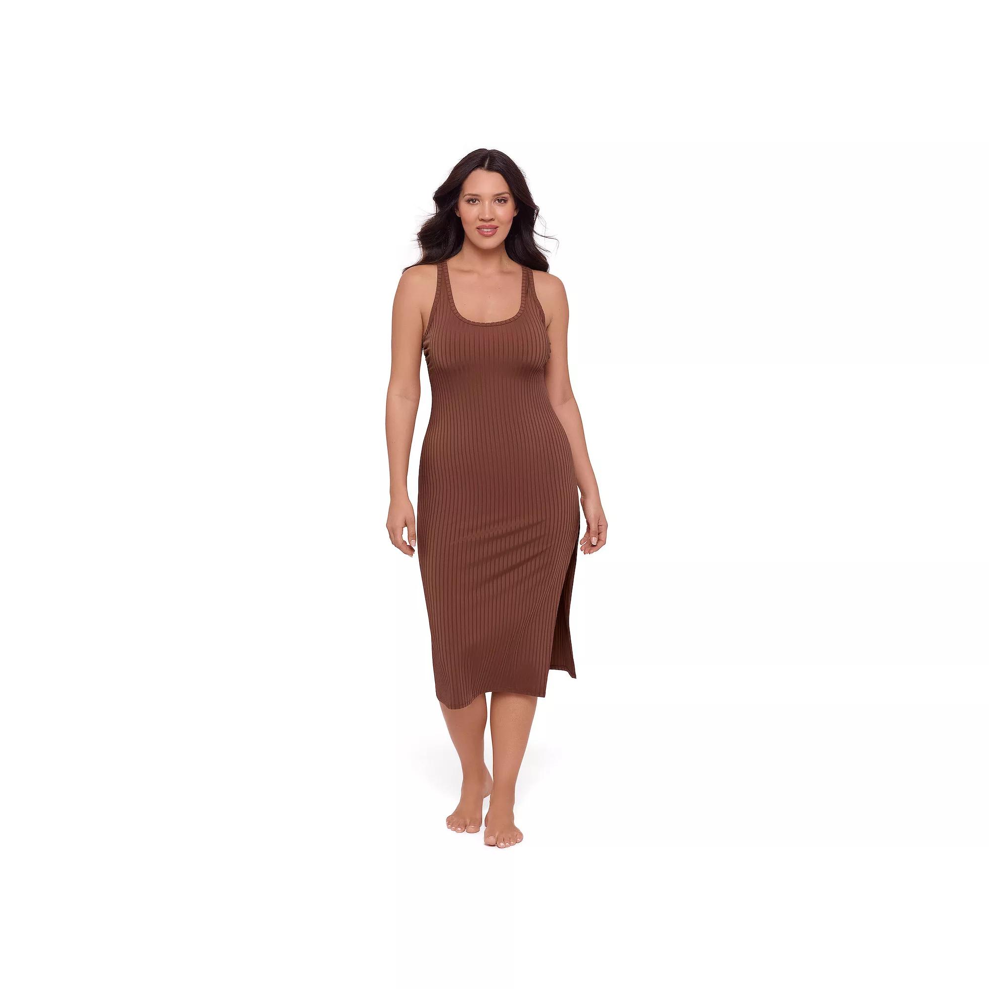Women's S3 Swim Slit Midi Dress Coverup,  Product Image