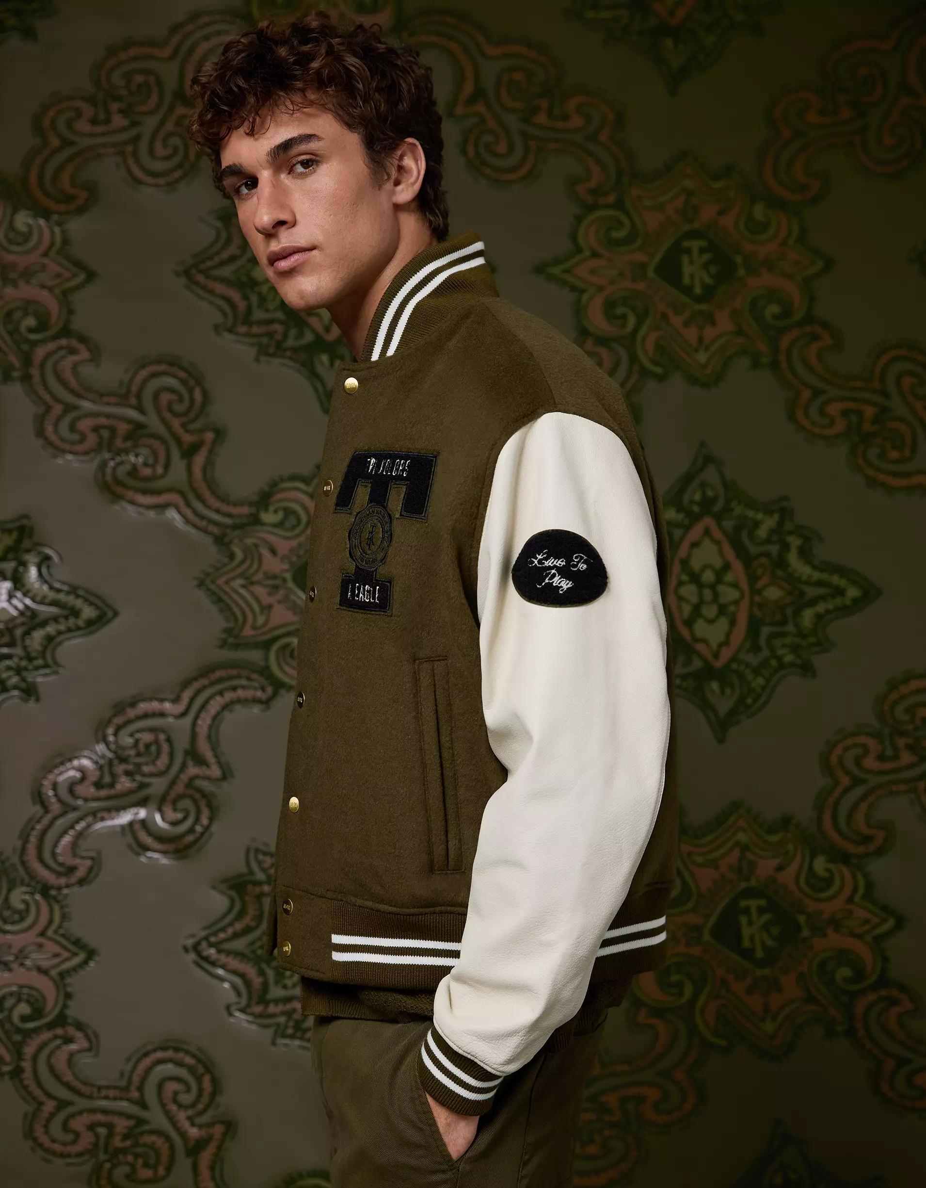 AE x Tru Kolors Varsity Jacket Product Image