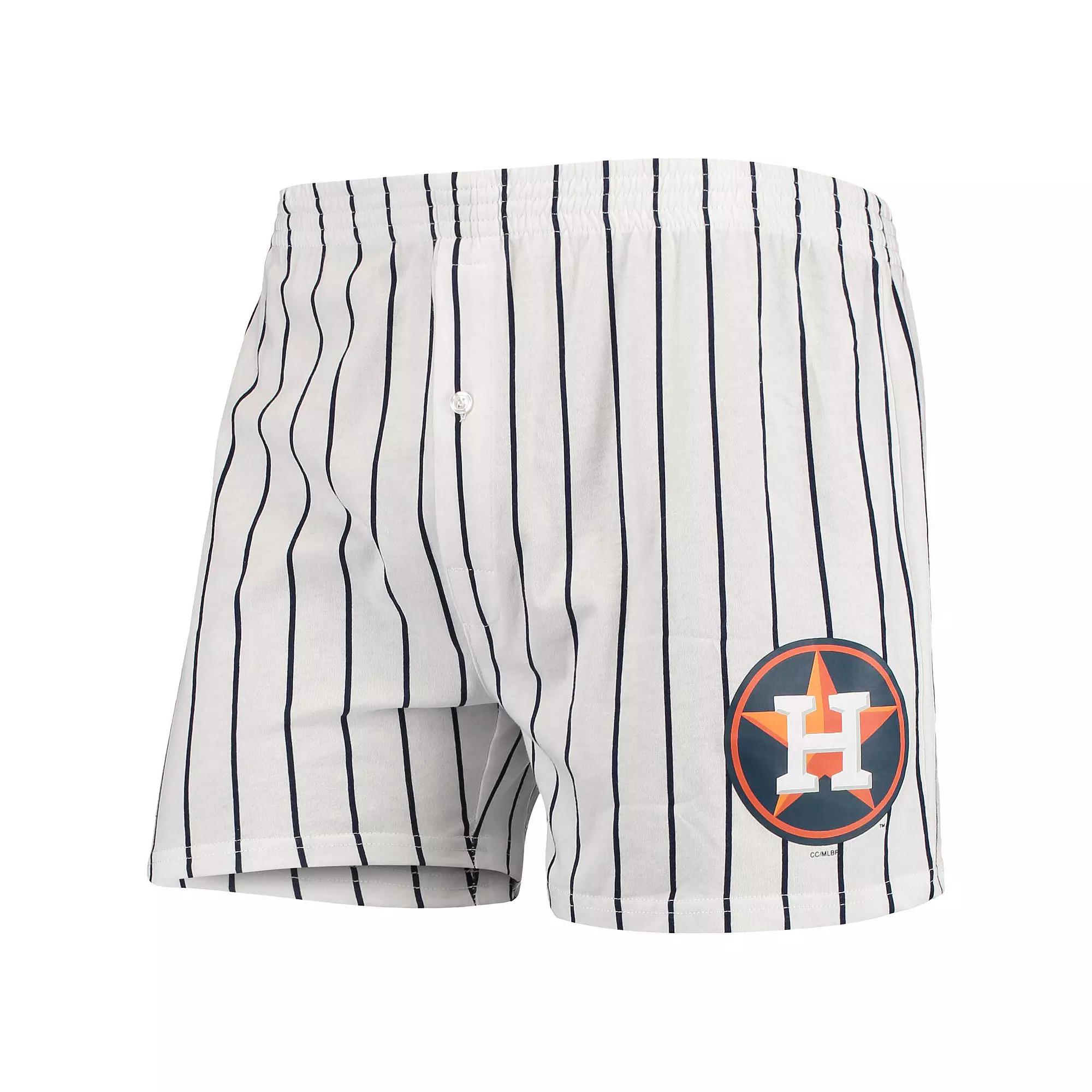 Men's Concepts Sport White Houston Astros Vigor Boxer Shorts, Size: 3XL Product Image