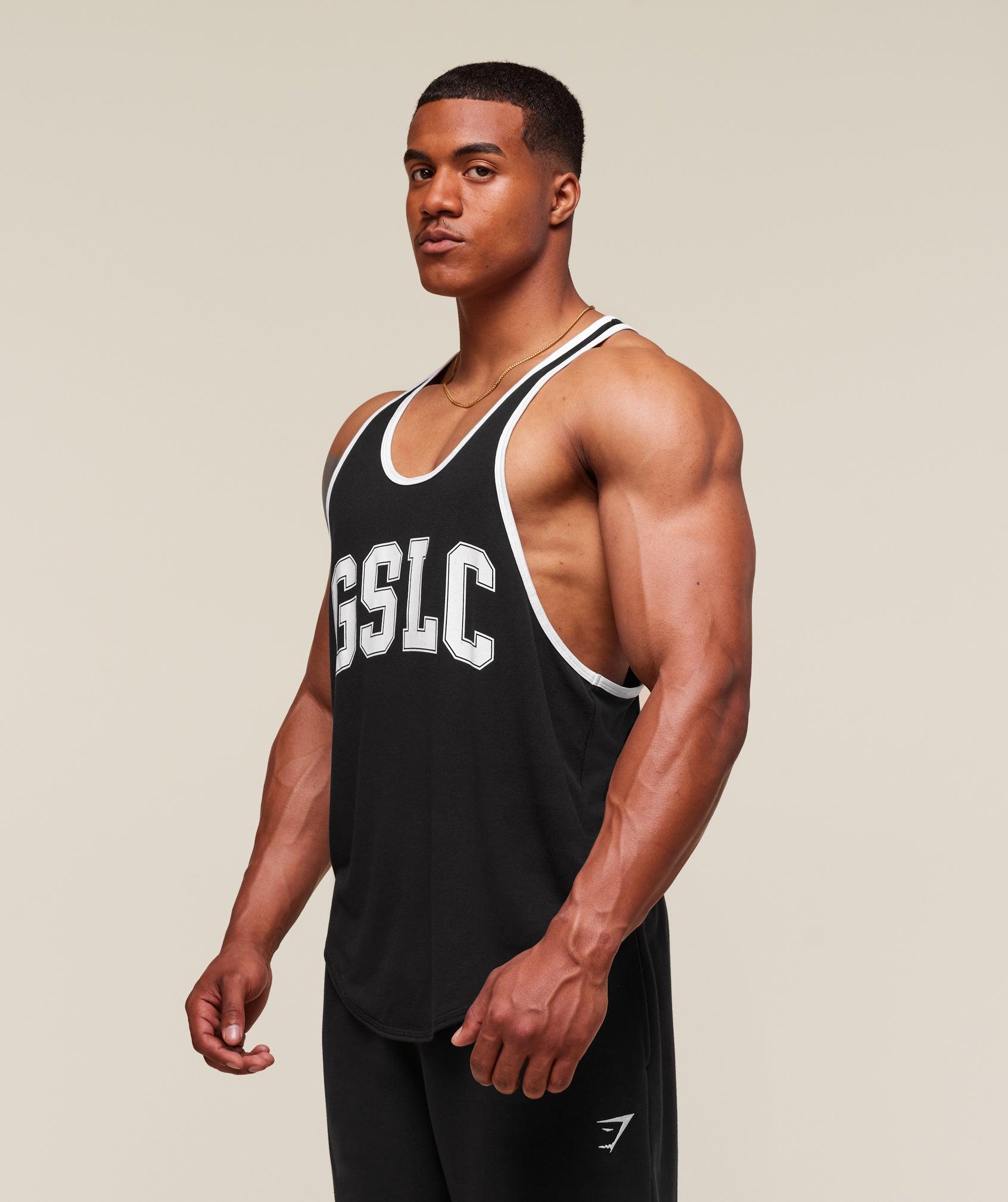 Gymshark GSLC Ringer Stringer - Black Male Product Image
