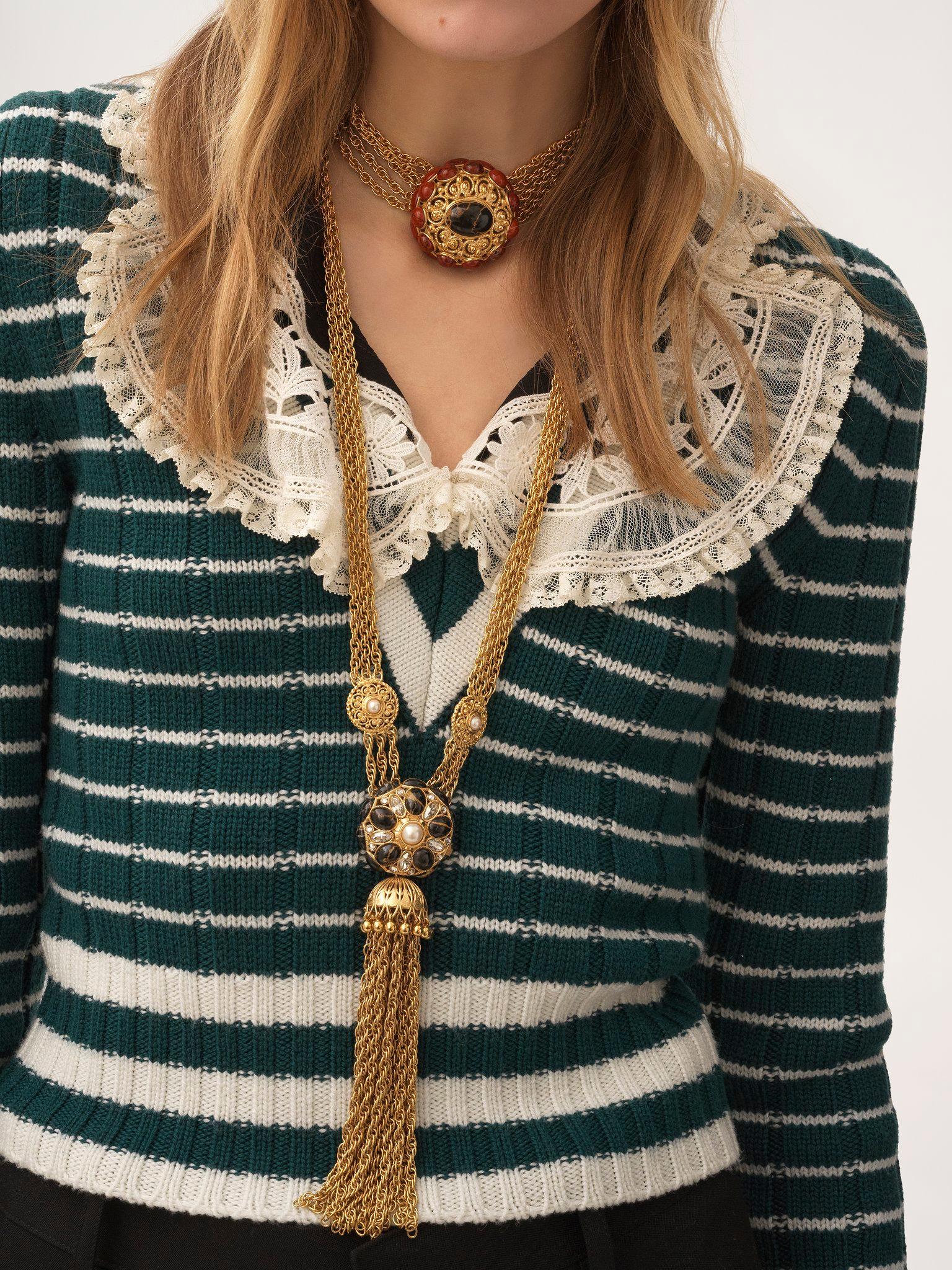 V-neck fitted sweater in a merino wool knit Product Image