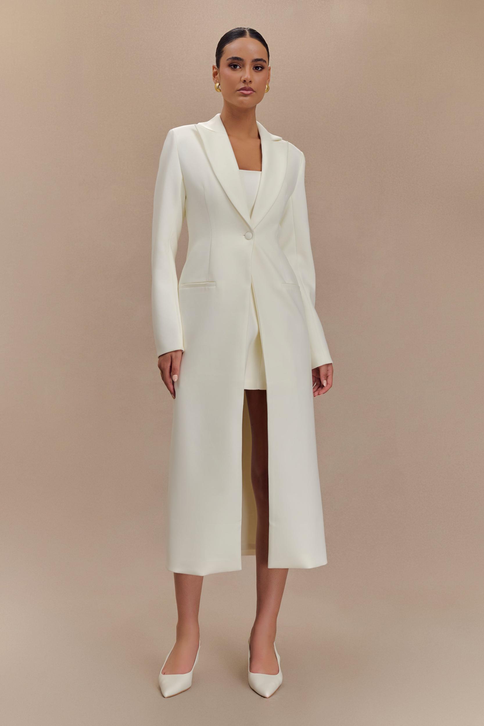 Caviar Suiting Coat - Ivory Product Image