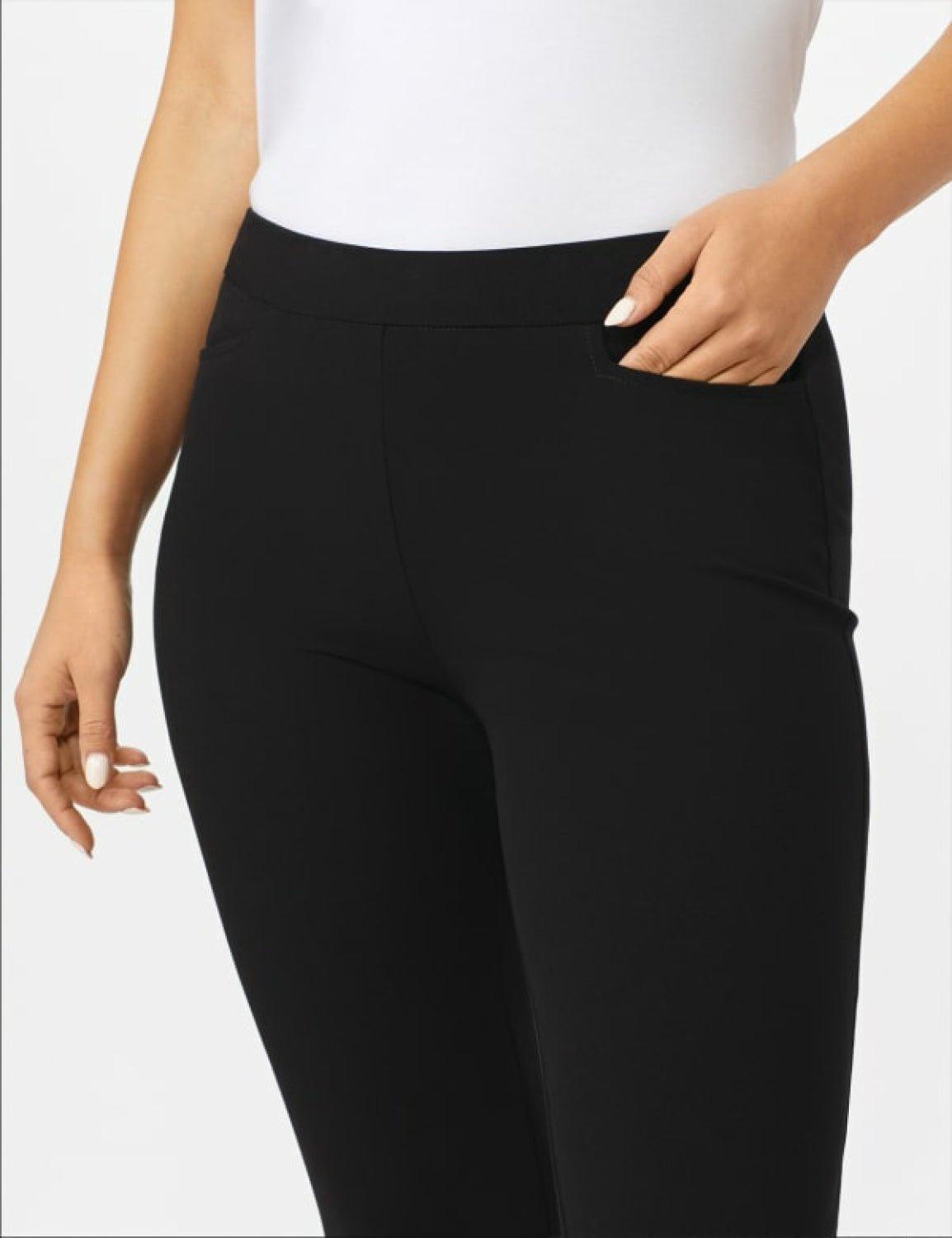 Roz & Ali™ Pull On Tummy Control Pants With L Pockets -Short Product Image