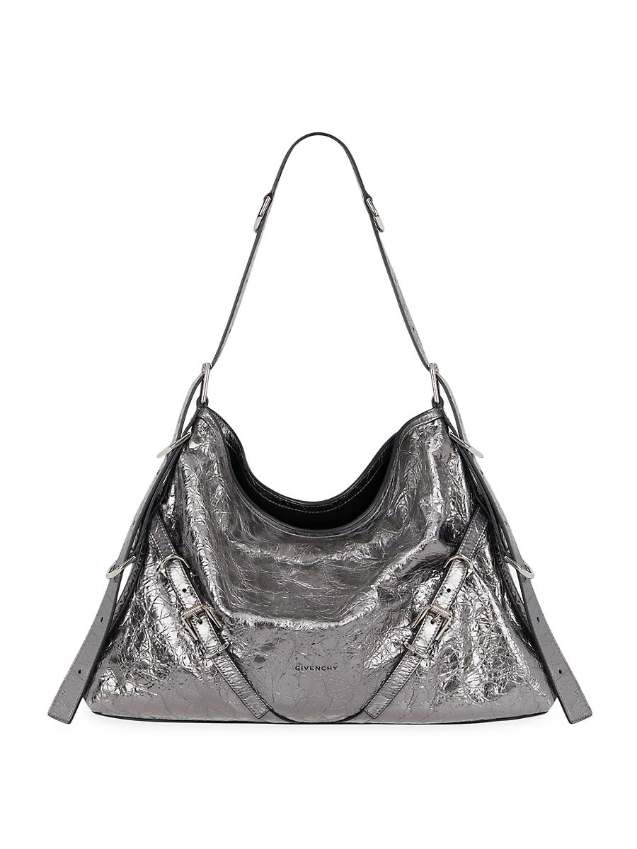 Womens Medium Voyou Bag in Laminated Leather Product Image