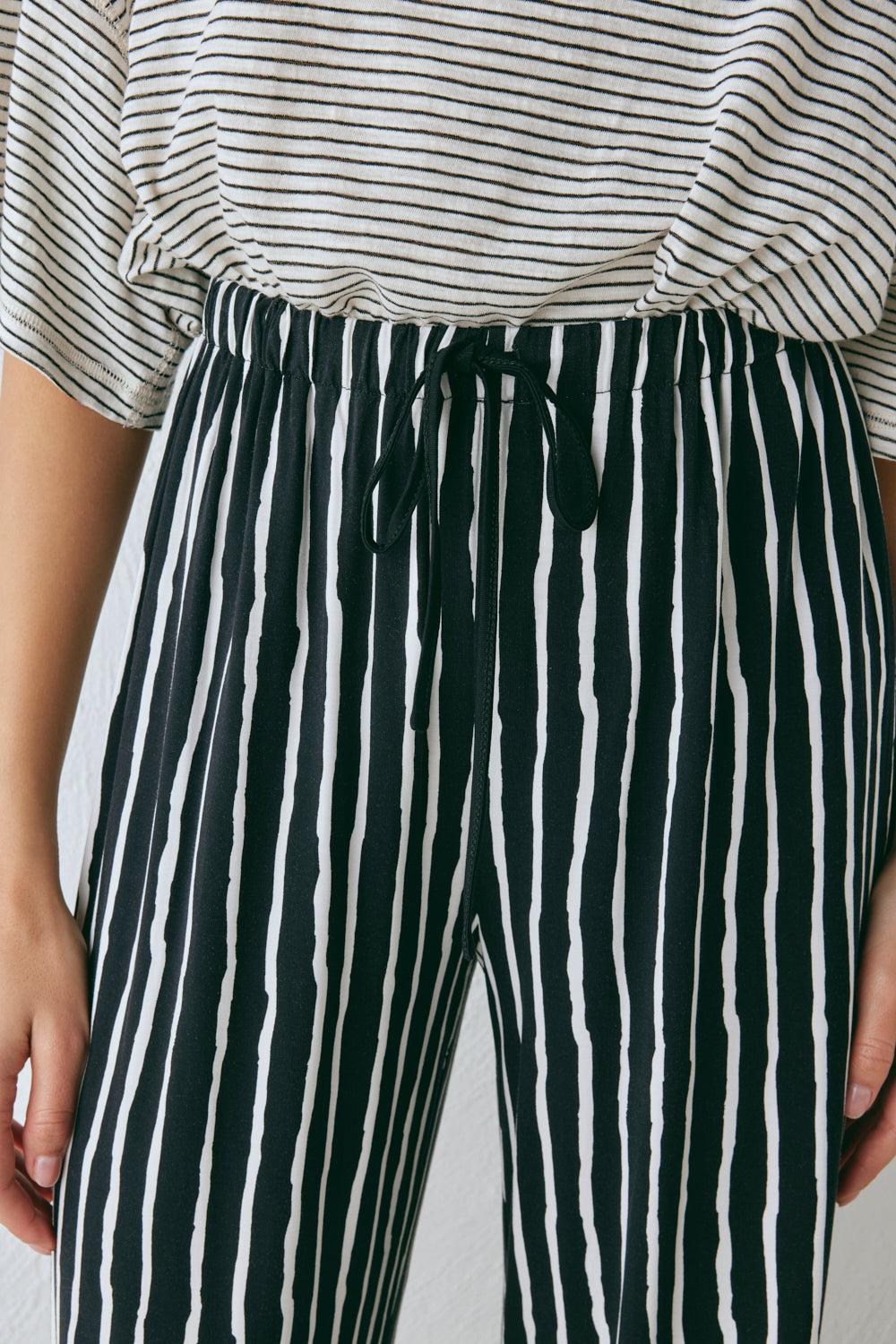 Rieti Pants Black Stripe Product Image