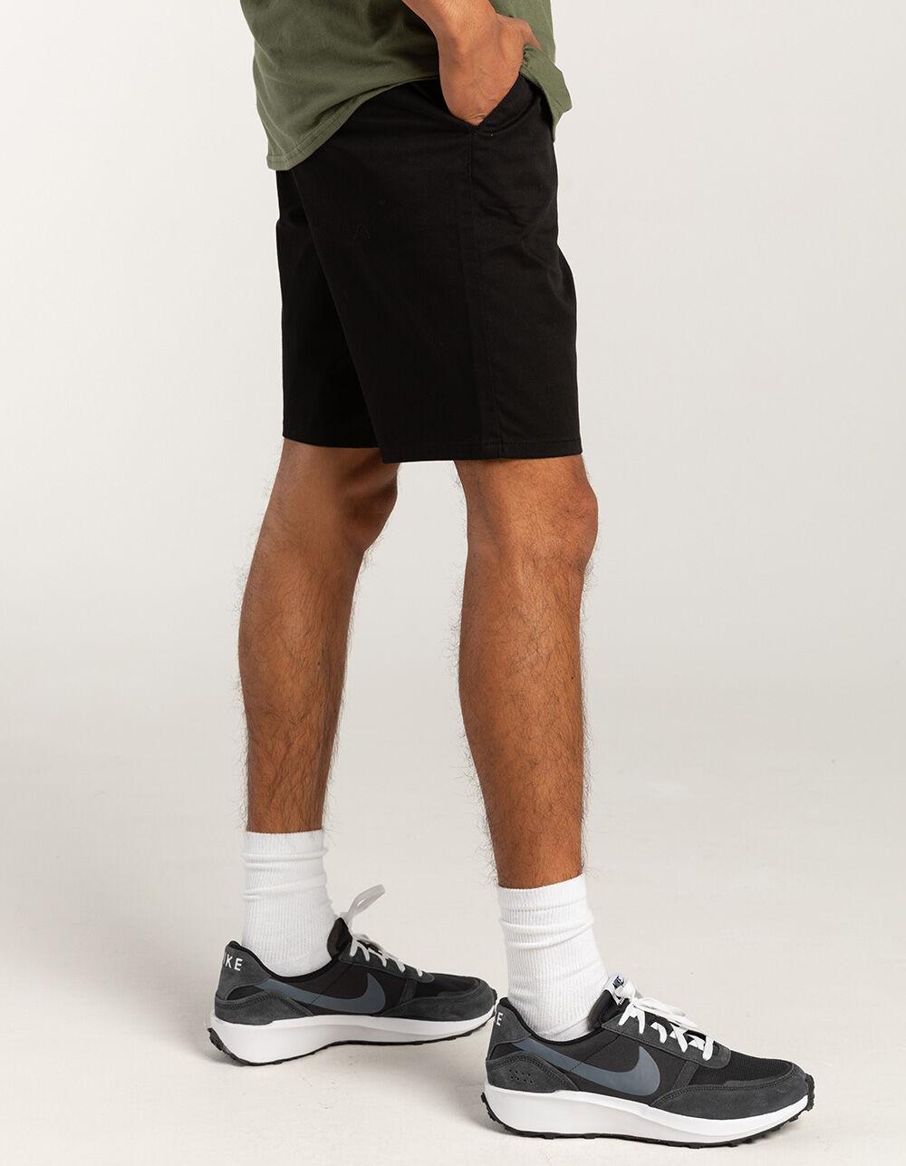RSQ Mens Mid Length  9" Chino Shorts - BLACK Product Image