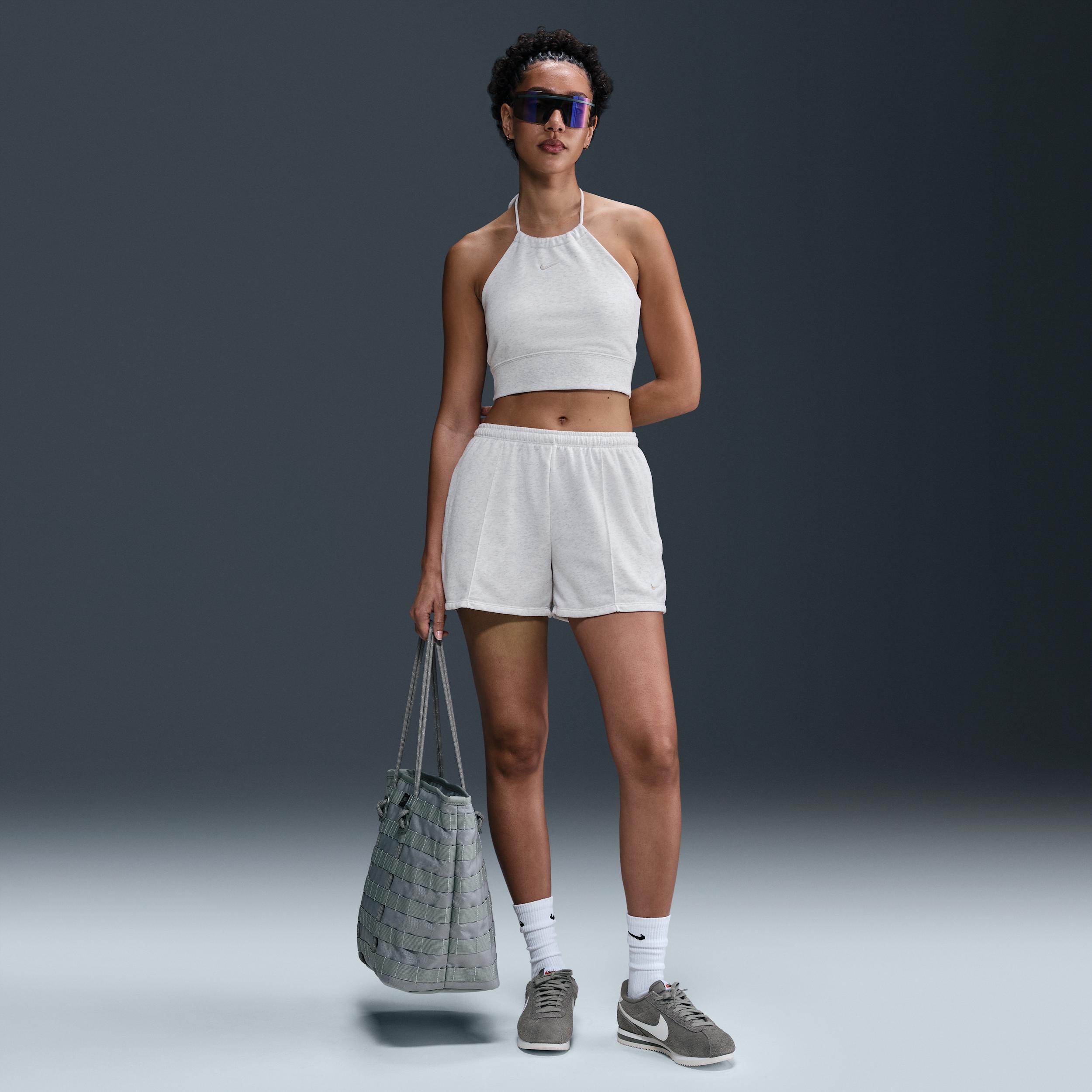 Womens Nike Sportswear Chill Terry Slim Cropped French Terry Halter Top | HJ1211-051 Product Image