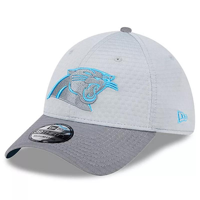 Men's New Era Gray Carolina Panthers 2024 NFL Training Camp 39THIRTY Flex Hat, Size: Medium/Large, Grey Product Image