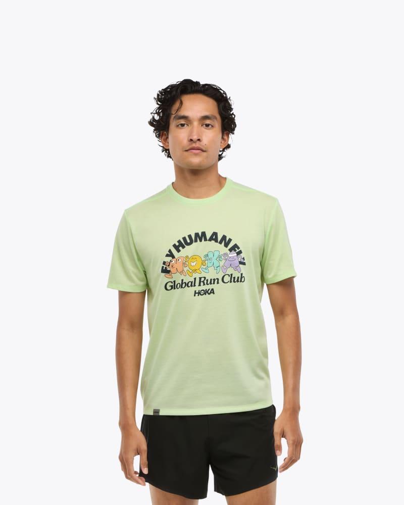 HOKA Mens GlideTech Short Sleeve Shirt Product Image