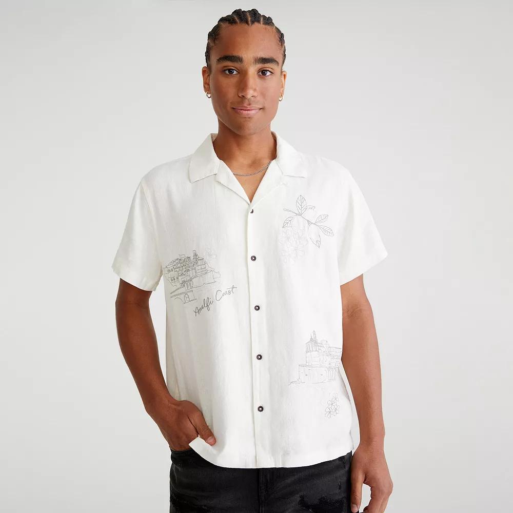 Men's Aeropostale Embroidered Button Down,  Product Image