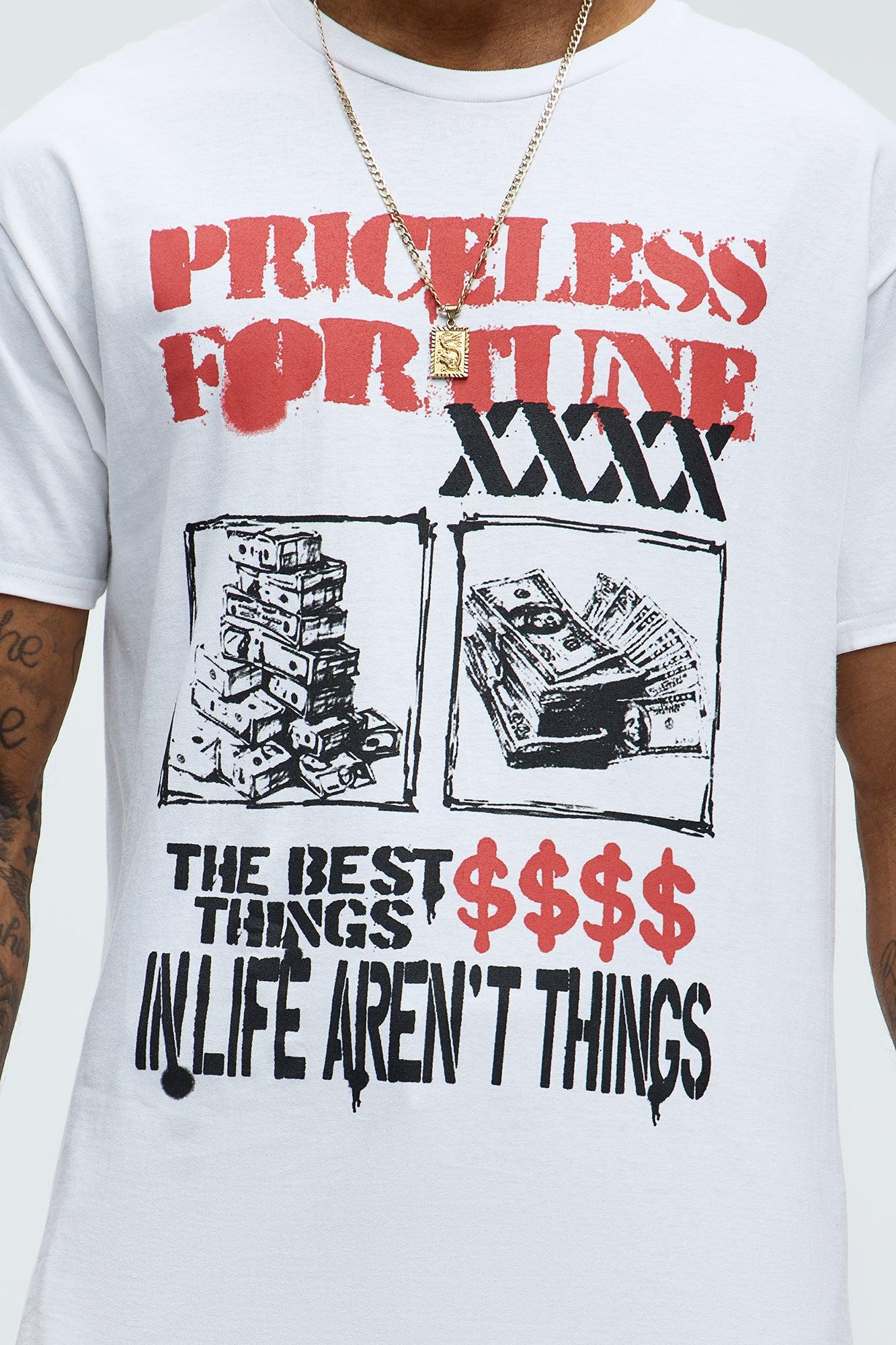 Fortune Favors The Bold Short Sleeve Tee - White Male Product Image